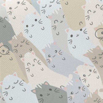 Smiling Animals In Special Sha Midweight Cotton Poplin