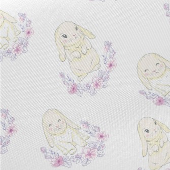 Lop-eared Rabbit Surrounded By Midweight Cotton Poplin