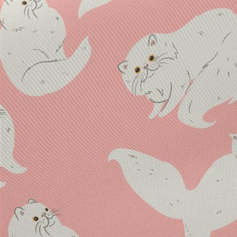 Smart And Flexible Persian Cat Midweight Cotton Poplin