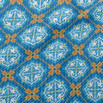 Turkish Style Painting Birdseye Piqué