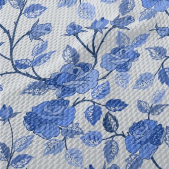 Blue Rose Birdseye Piqué