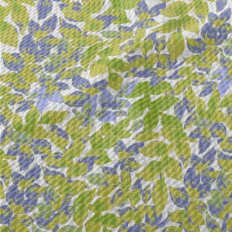 Hand Drawn Watercolor Plants Birdseye Piqué