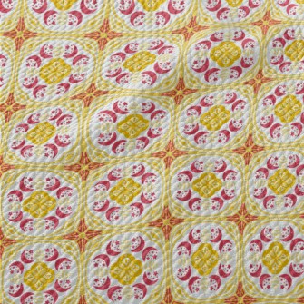 Gorgeous Retro Pattern Birdseye Piqué