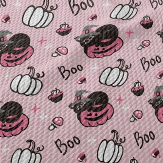 Black Cat And Pumpkin Birdseye Piqué