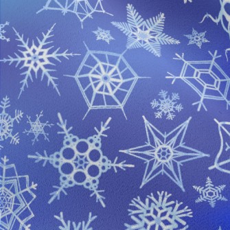 Winter Snowflakes Pattern Chiffon