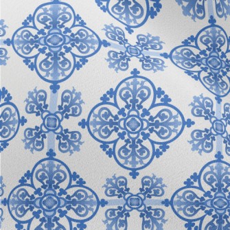 Gorgeous Blue Pattern Chiffon