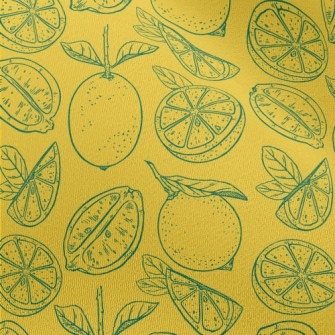 Hand Drawn Lemon Chiffon