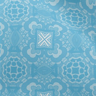 Blue Kaleidoscope Chiffon