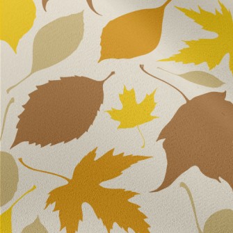 Colorful Fallen Leaves Silhoue Chiffon