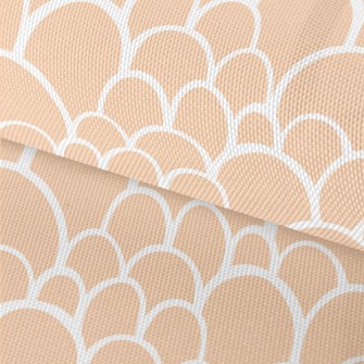 Orange Fish Scales Waterproof Oxford