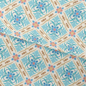 Beautiful Blue Flowers Waterproof Oxford