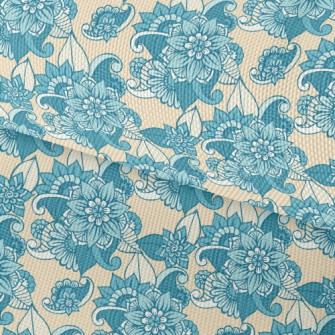 Gorgeous Blue Flowers Waterproof Oxford