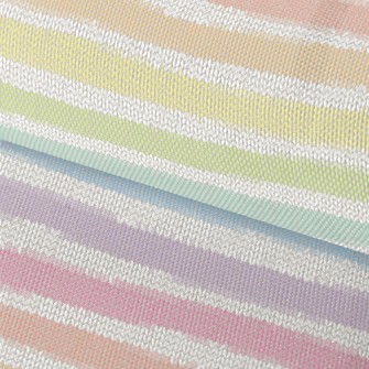 Rainbow Faux Knit Pattern Waterproof Oxford