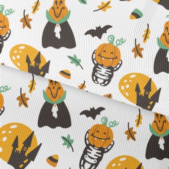 Cute Halloween Pumpkin Waterproof Oxford