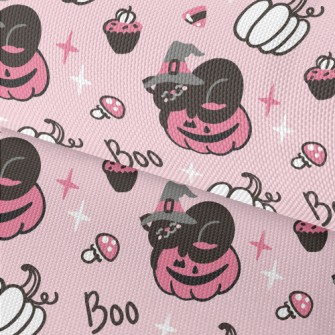 Black Cat And Pumpkin Waterproof Oxford