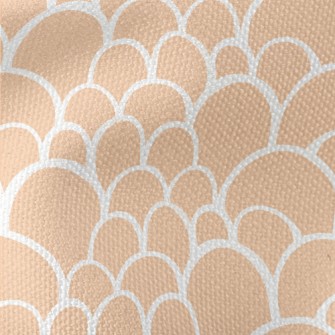 Orange Fish Scales Waterproof Canvas