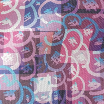 Psychedelic Mosaic Waterproof Canvas