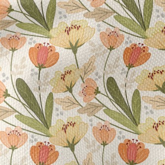 Retro Floral Pattern Waterproof Canvas