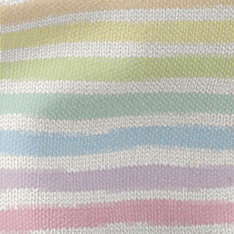 Rainbow Faux Knit Pattern Waterproof Canvas
