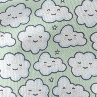 Cute Smiling Clouds Waterproof Canvas