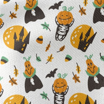 Cute Halloween Pumpkin Waterproof Canvas