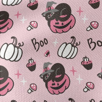 Black Cat And Pumpkin Waterproof Canvas