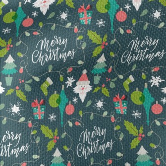 Merry Christmas Waterproof Canvas