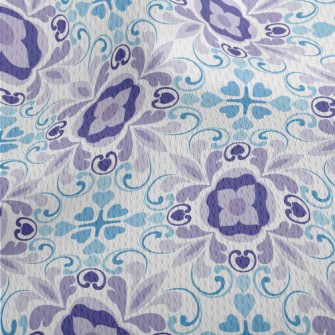 Blue And Purple Kaleidoscope Athletic Mesh Flat Back