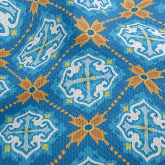 Turkish Style Painting Athletic Mesh Flat Back