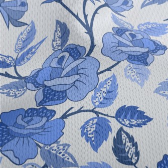 Blue Rose Athletic Mesh Flat Back