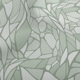 Irregular Flower Window Athletic Mesh Flat Back