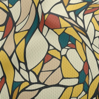 Colorful Stained Glass Athletic Mesh Flat Back