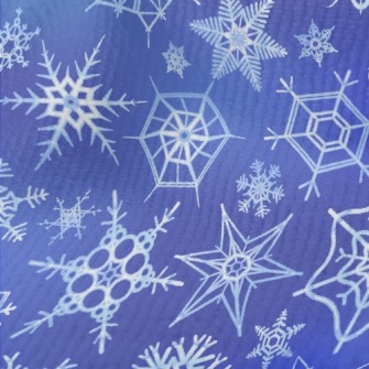 Winter Snowflakes Pattern Terry