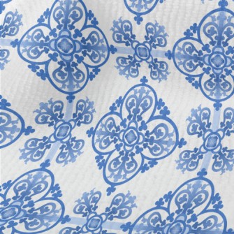 Gorgeous Blue Pattern Terry