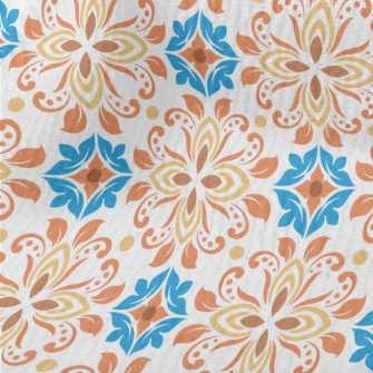 Retro Colored Flowers Terry