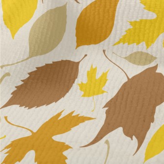 Colorful Fallen Leaves Silhoue Terry