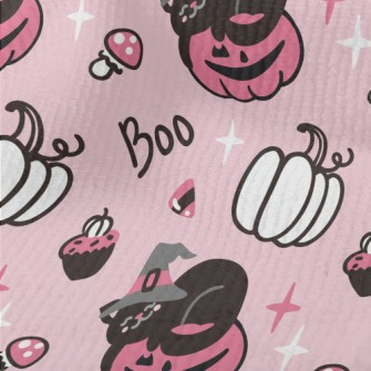 Black Cat And Pumpkin Terry