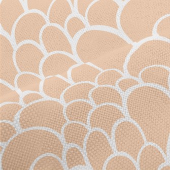 Orange Fish Scales Performance Linen