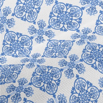 Gorgeous Blue Pattern Performance Linen