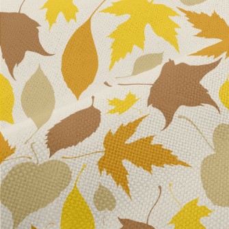 Colorful Fallen Leaves Silhoue Performance Linen