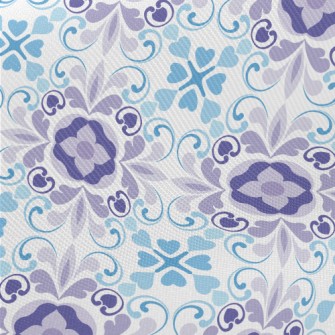 Blue And Purple Kaleidoscope Twill