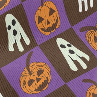 Plaid Ghost Pumpkin Standard Corduroy