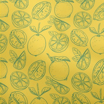 Hand Drawn Lemon Dobby
