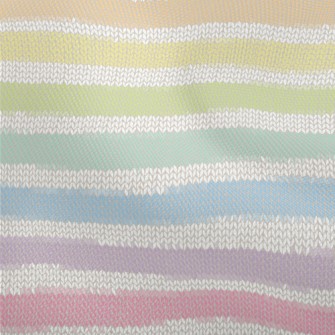 Rainbow Faux Knit Pattern Dobby