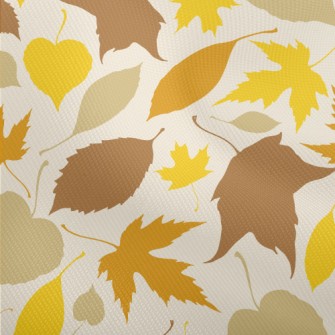 Colorful Fallen Leaves Silhoue Dobby