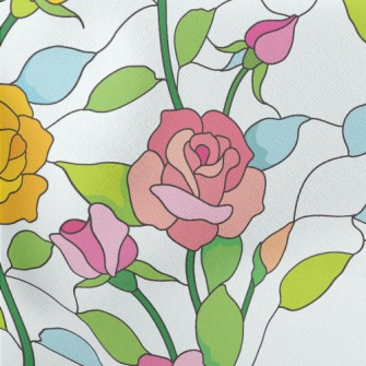 Rose Window Glass Stretch Ponte