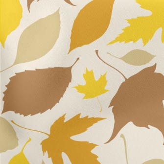 Colorful Fallen Leaves Silhoue Stretch Ponte