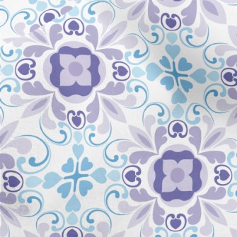 Blue And Purple Kaleidoscope Micro Fleece