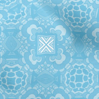 Blue Kaleidoscope Micro Fleece
