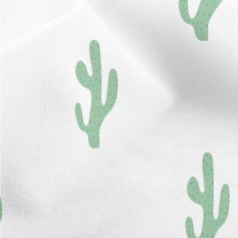Hand Drawn Cactus Micro Fleece
